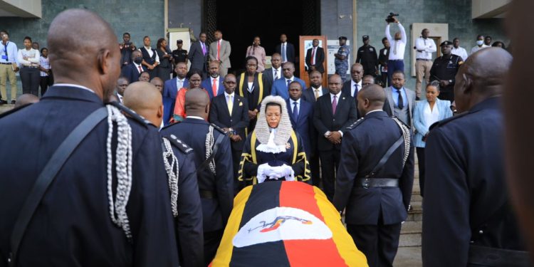 PHOTOS: Parliament pays tribute to Lady Justice Stella Arach Amoko