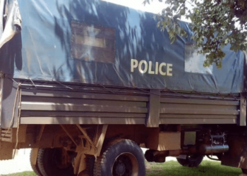 Police truck driver in custody for violating the ban on charcoal