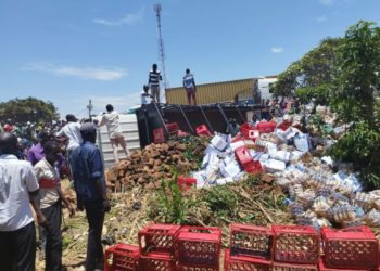 Two lives lost in Lira as speeding coca cola truck loses control