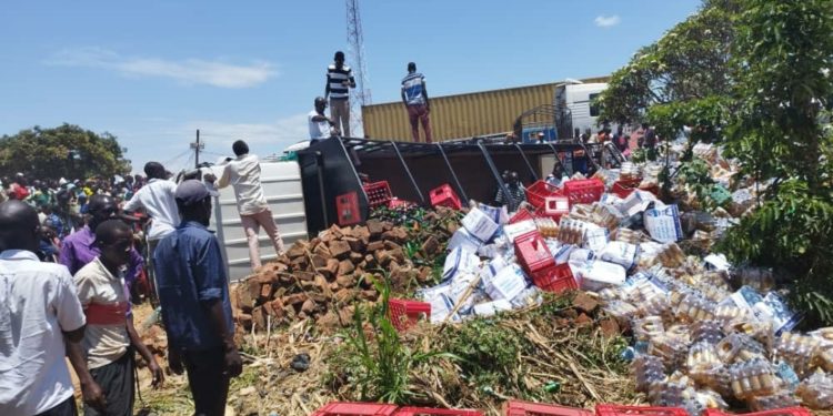 Two lives lost in Lira as speeding coca cola truck loses control