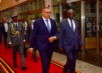 Just in: President Carlos Manuel Nova of Sao Tome arrives in Uganda on a two-day working visit