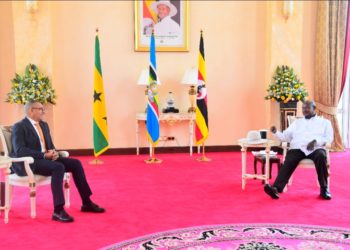 President Museveni hosts H.E Carlos Vila Nova, President of São Tomé and Príncipe