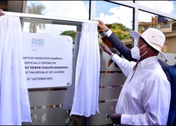 “AFRICA IS THE BUSINESS CENTER OF THE FUTURE,” SAYS PRESIDENT MUSEVENI AS HE COMMISSIONS FOUR POINTS BY SHERATON KAMPALA