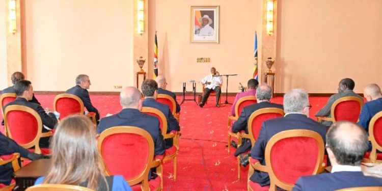 PRESIDENT MUSEVENI AND ITALIAN INVESTORS DISCUSS INVESTMENT OPPORTUNITIES IN UGANDA