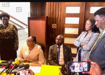 “We are tired of thieves in key government positions,” Minister Namuganza signs to censure Parliamentary Commissioners