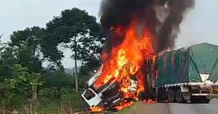 Police still stranded with unidentified body of victim who perished in Bugweri motor vehicle fire