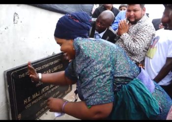 “Go ahead,” Vice president launches construction of CN Sugar Mill in Namayingo district 