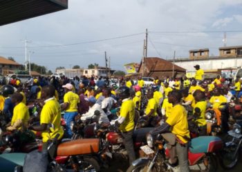 Iganga Painted Yellow Ahead of Museveni’s Visit to Address 10,000 Boda Boda Riders