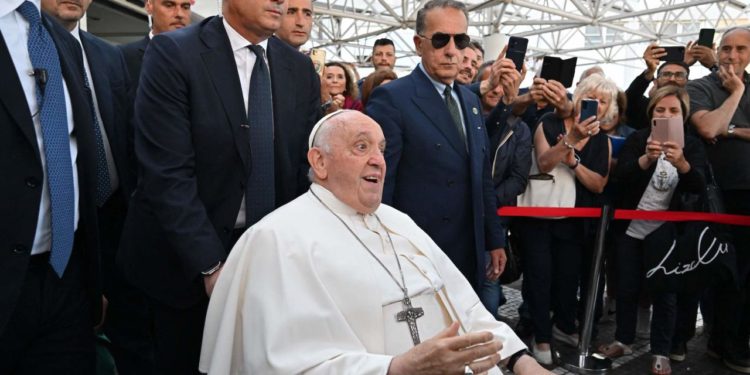 Pope Francis discharged from hospital ‘in better shape than before’