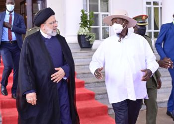 “We are always ready to cooperate with Iran,” says President Museveni as he welcomes his counterpart Syed Ebrahim Raisi to Uganda