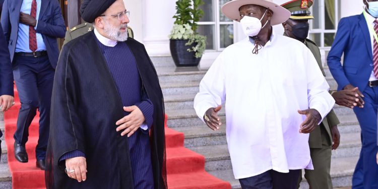 “We are always ready to cooperate with Iran,” says President Museveni as he welcomes his counterpart Syed Ebrahim Raisi to Uganda