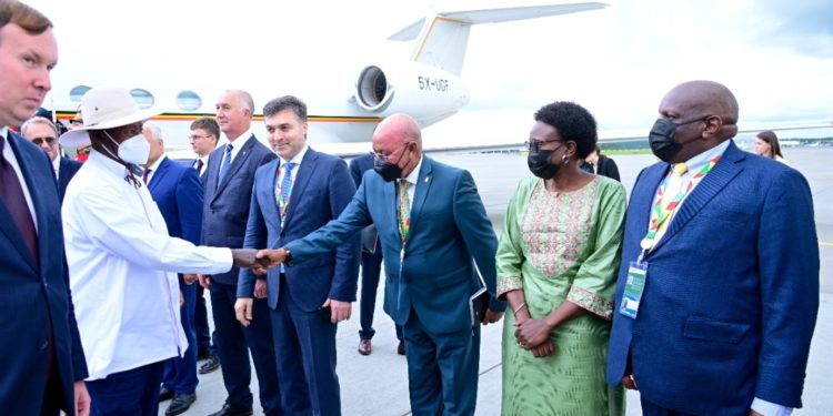 PRESIDENT MUSEVENI IN RUSSIA FOR RUSSIA-AFRICA SUMMIT