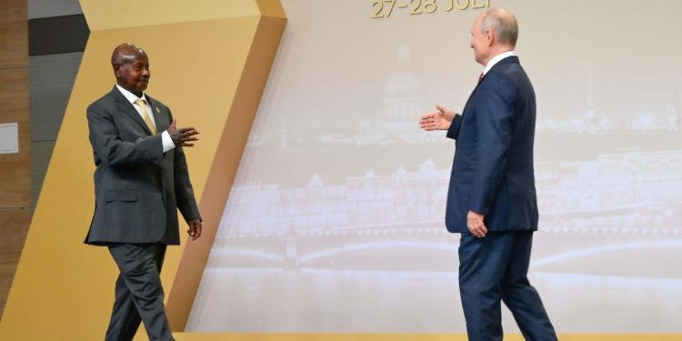 President Yoweri holds bilateral talks with President Putin