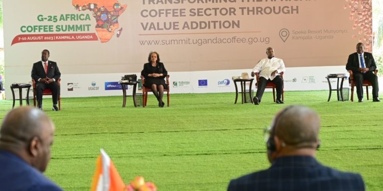 PRESIDENT MUSEVENI ROOTS FOR COFFEE VALUE ADDITION AT G-25 AFRICA COFFEE SUMMIT