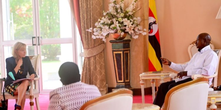 PRESIDENT MUSEVENI BIDS FAREWELL TO OUTGOING ROYAL NORWEGIAN AMBASSADOR, H.E ELIN JOHANSEN