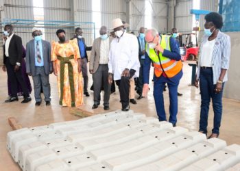 PRESIDENT MUSEVENI COMMISSIONS RAILWAY CONCRETE SLEEPER FACTORY