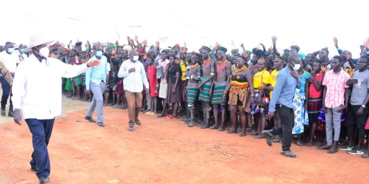 “I WANT ALL PEOPLE OF KARAMOJA TO BENEFIT FROM THE INDUSTRIAL DEVELOPMENT IN THE SUB-REGION,” SAYS PRESIDENT MUSEVENI AS HE LAUNCHES CONSTRUCTION OF CEMENT FACTORY IN MOROTO
