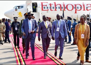 SOUTH SUDAN PRESIDENT SALVA KIIR ARRIVES IN UGANDA AHEAD OF IGAD SUMMIT