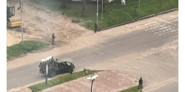 BREAKING: President Tshisekedi’s National Palace under attack by armed men in Kinshasa. Two guards killed 