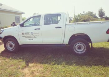 Gov’t Hands Oyam Climate-Smart Agriculture Project Vehicle to Strengthen Farmer Outreach