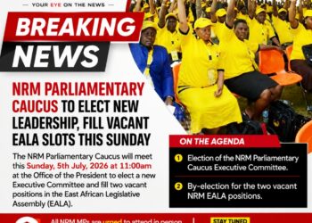 NRM Parliamentary Caucus to Elect New Executive Committee, Fill Vacant EALA Slots on Sunday
