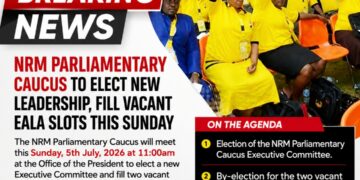 NRM Parliamentary Caucus to Elect New Executive Committee, Fill Vacant EALA Slots on Sunday