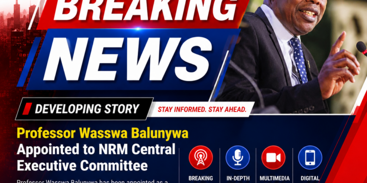 Professor Wasswa Balunywa Appointed to NRM Central Executive Committee