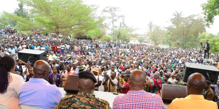 PLU Surprises Balaam With Belated Birthday Celebration After Mbarara Public Baraza